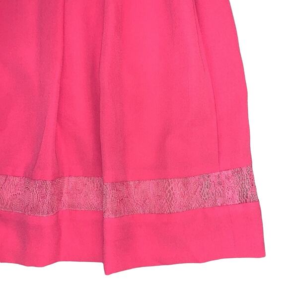 Max & Cleo Strapless Pink Mesh Cutout Mini Dress - Picture 5 of 12